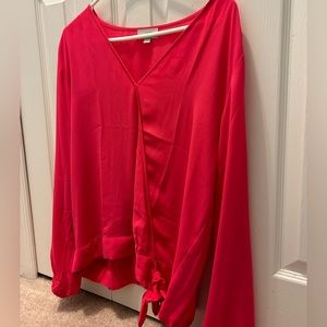 Loft Pink Blouse Size L